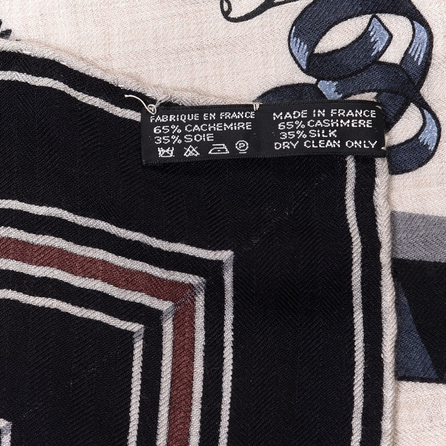 Silk Cashmere Couvertures Et Tenues de Jour Shawl 140 Natural Black