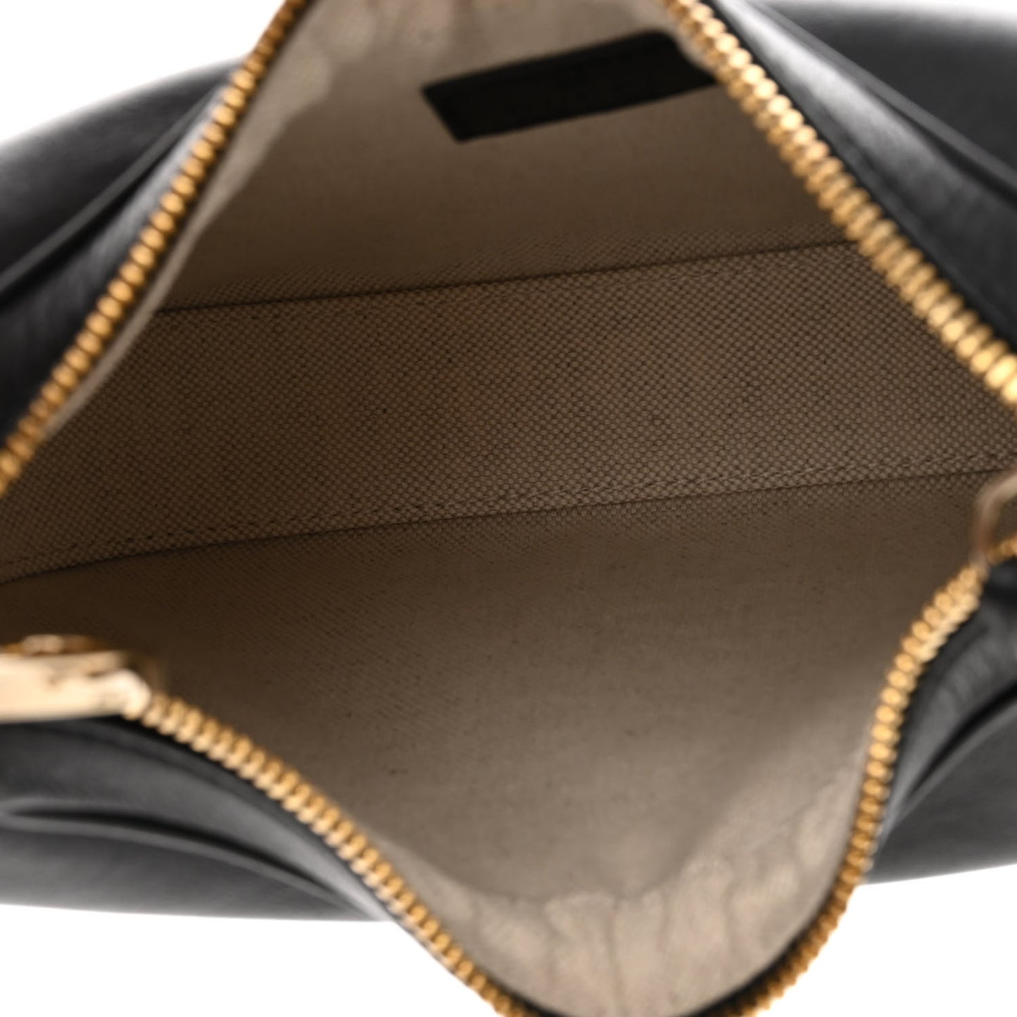 Aria Calfskin Web Small Attache Shoulder Bag Black