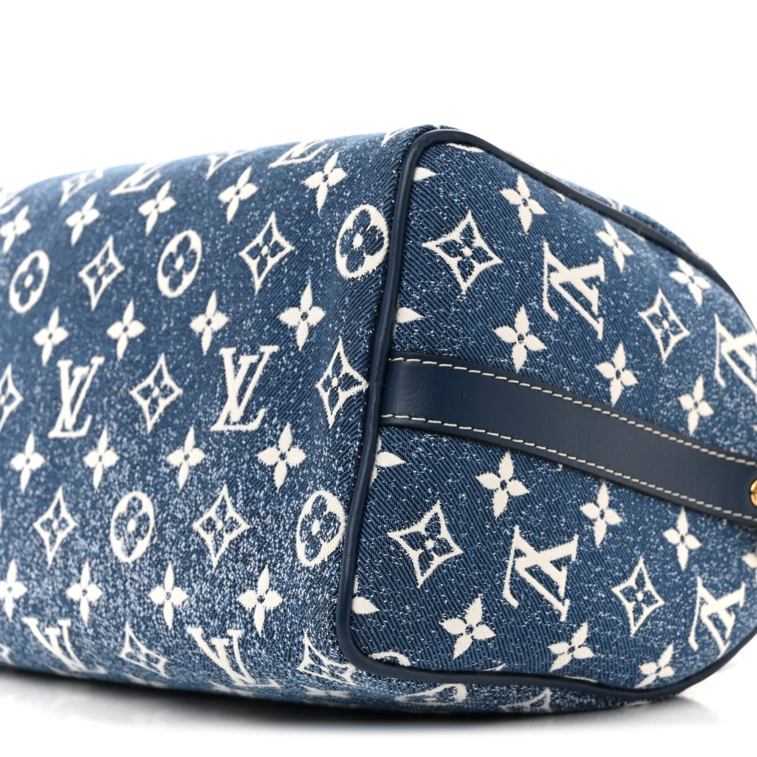 Louis Vuitton Monogram Jacquard Denim Speedy Bandouliere 25 Bleu 9 of 9