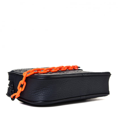 Louis Vuitton Taurillon Monogram Uniformes Solar Ray Soft Pochette Volga Belt Bag Black 3 of 5