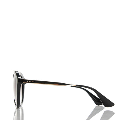 Prada Acetate Metal Cinema Sunglasses SPR 12Q Black 2 of 5