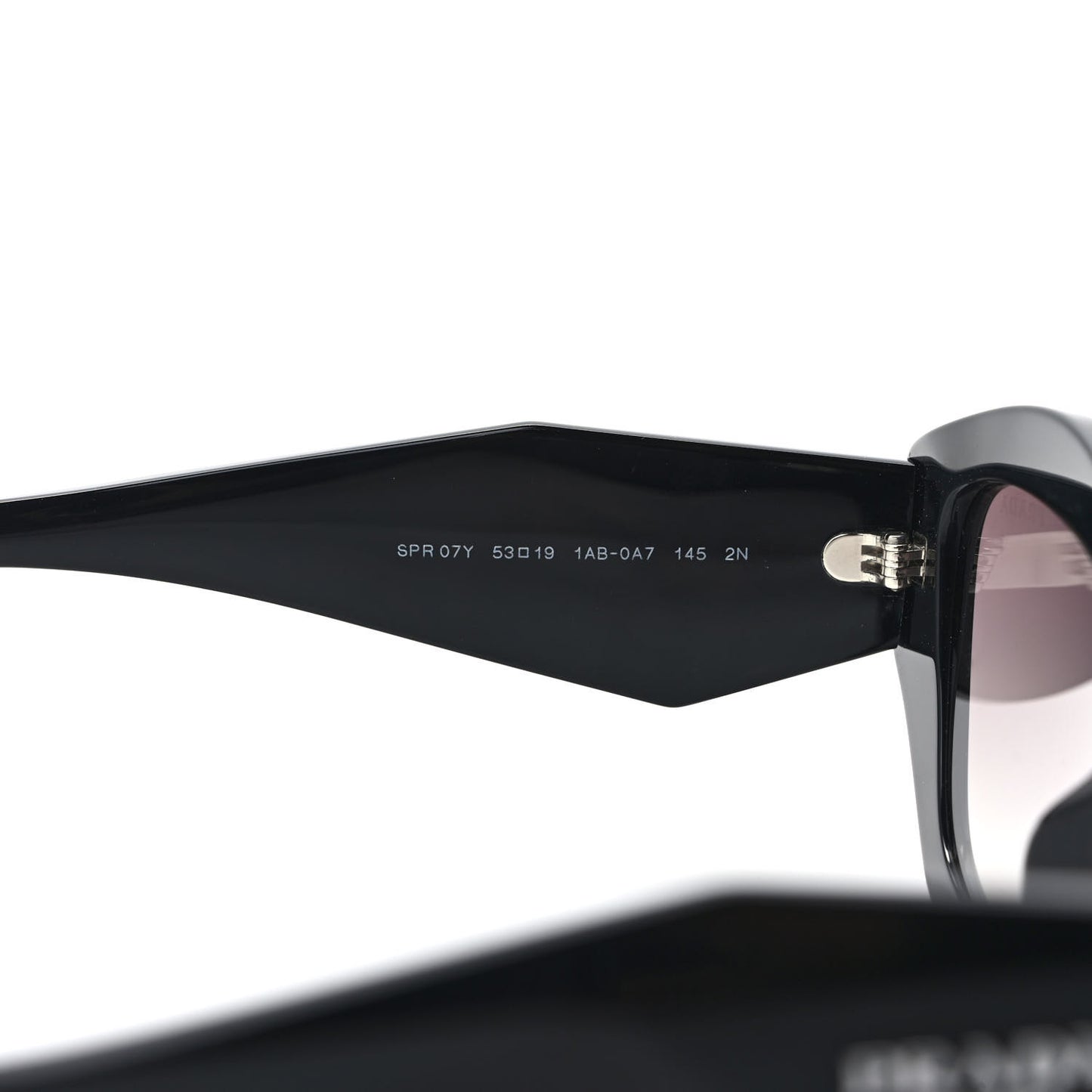 Acetate Symbole Sunglasses SPR 07Y Black