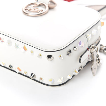 Christian Louboutin Vintage Trashmix Calfskin Spikes Mini Rubylou Crossbody White 8 of 8