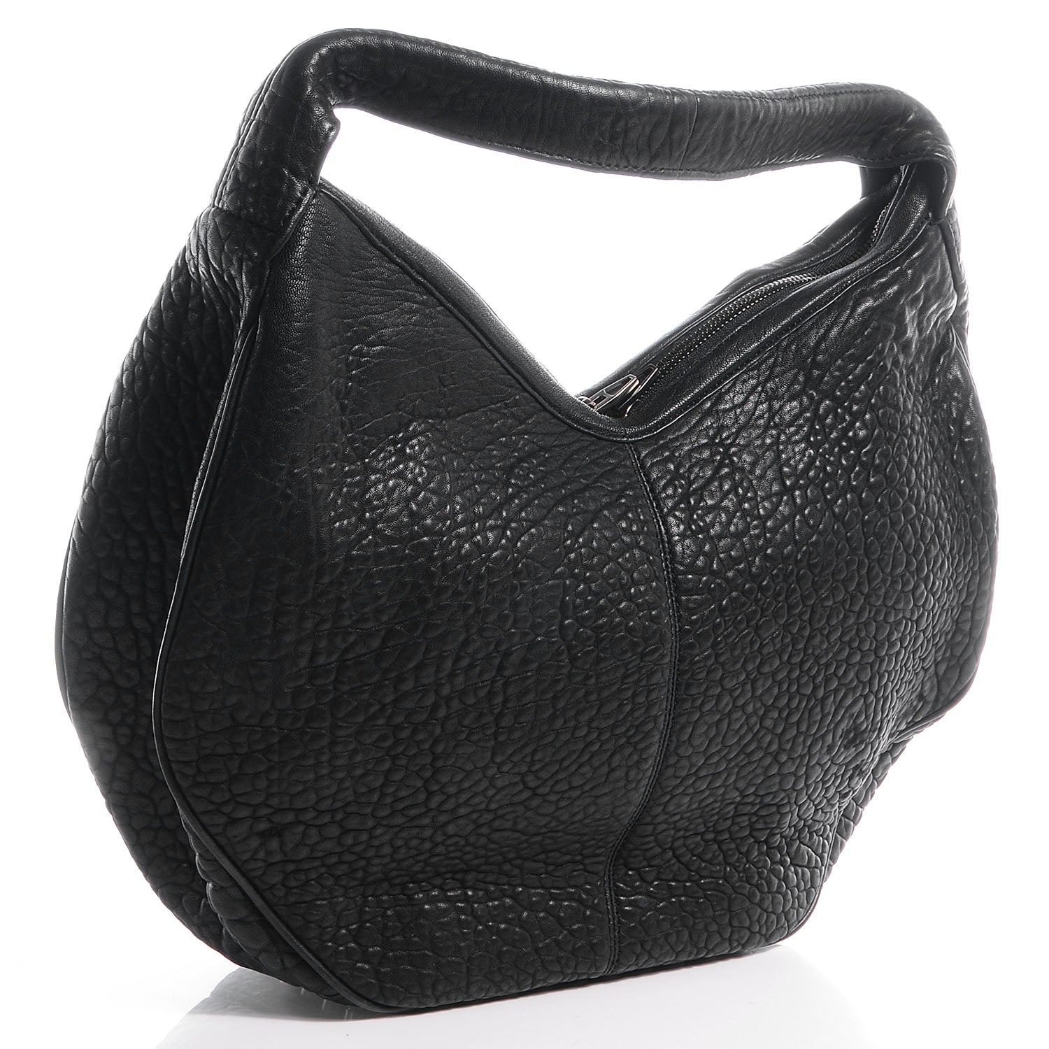 Alexander Wang Pebbled Leather Morgan Hobo Black 3 of 6