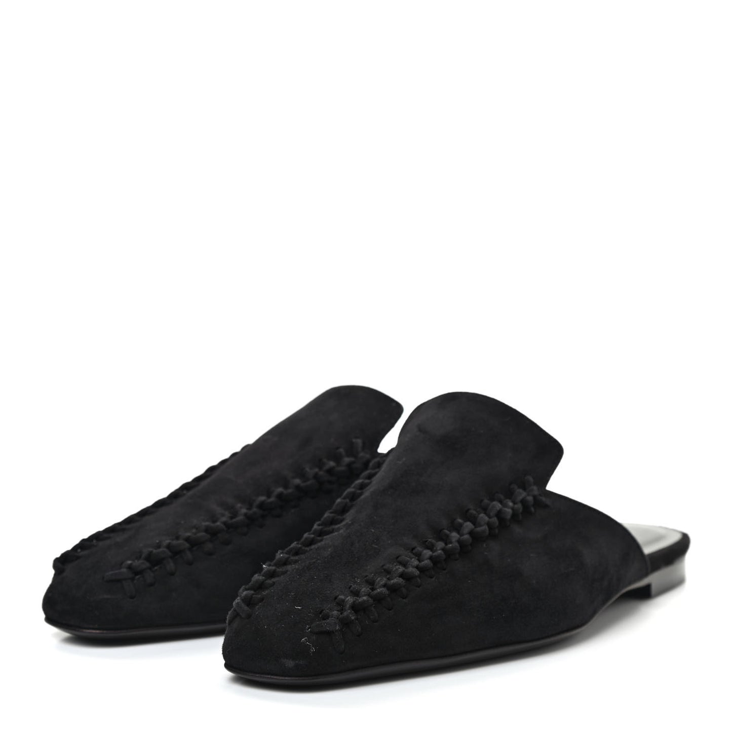 Suede Goatskin Declic Mules 37 Black