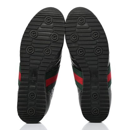 Gucci Guccissima Web Sneakers 35.5 Black 5 of 12