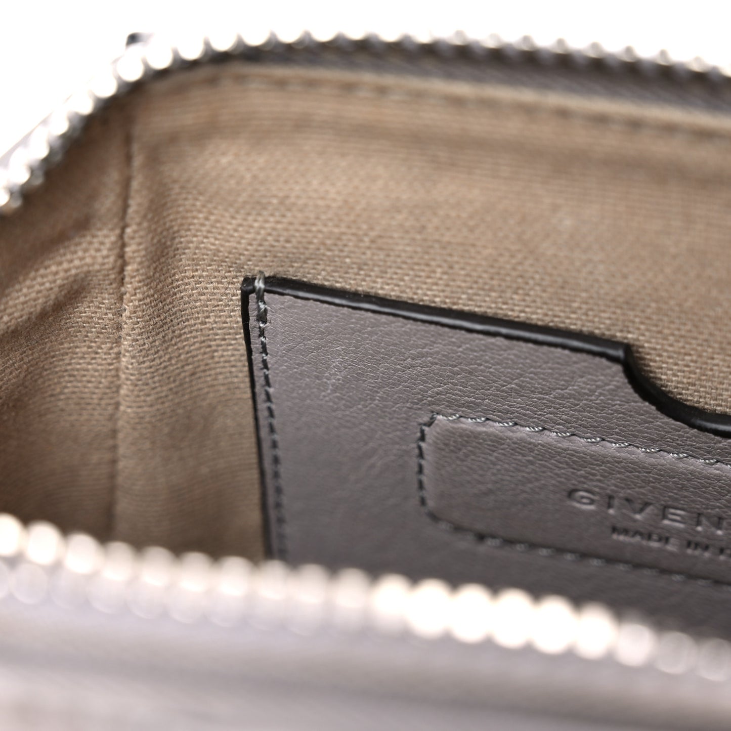 Sugar Goatskin Nano Antigona Pearl Grey