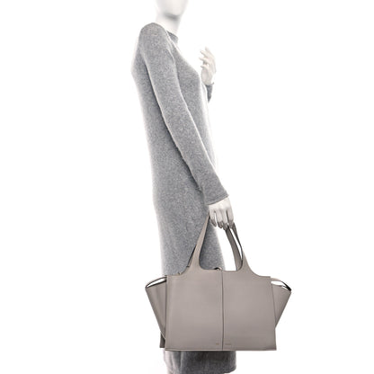 Celine Smooth Calfskin Medium Tri-Fold Bag Pearl Grey 2 of 14