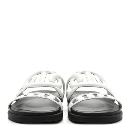 Hermes Nappa Womens Extra Sandals 39 White 3 of 10