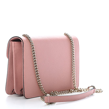 Gucci Dollar Calfskin Small Interlocking G Shoulder Bag Soft Pink 3 of 9
