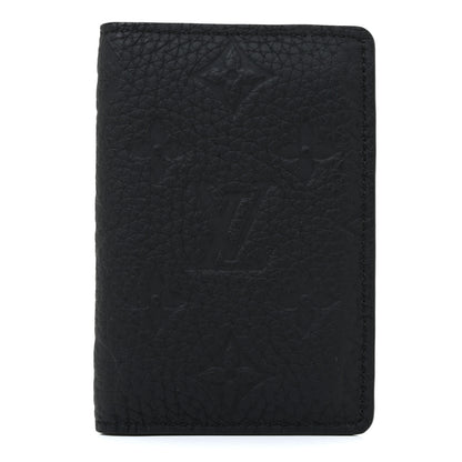Louis Vuitton Taurillon Monogram Pocket Organizer Black 1 of 9