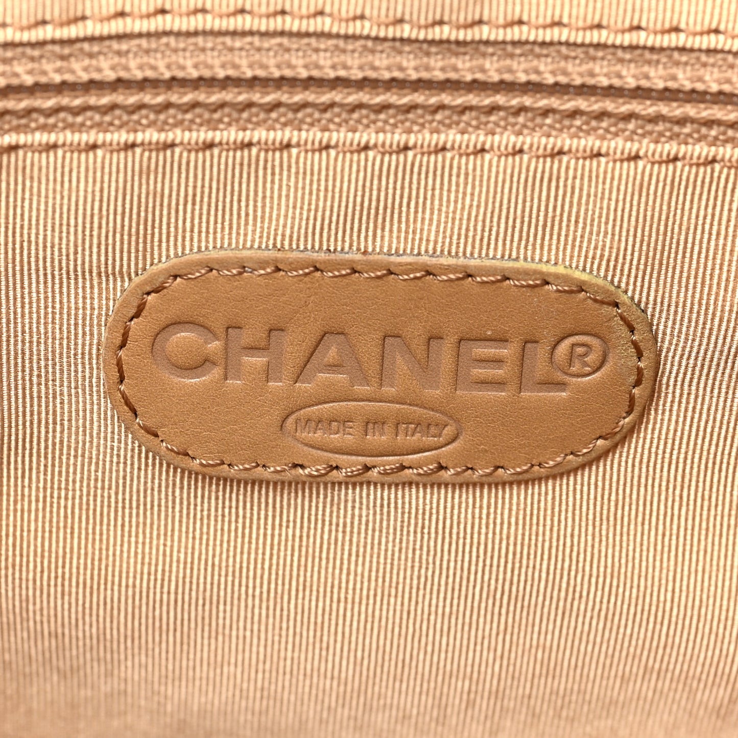 Calfskin Wild Stitch Top Handle Bag Beige