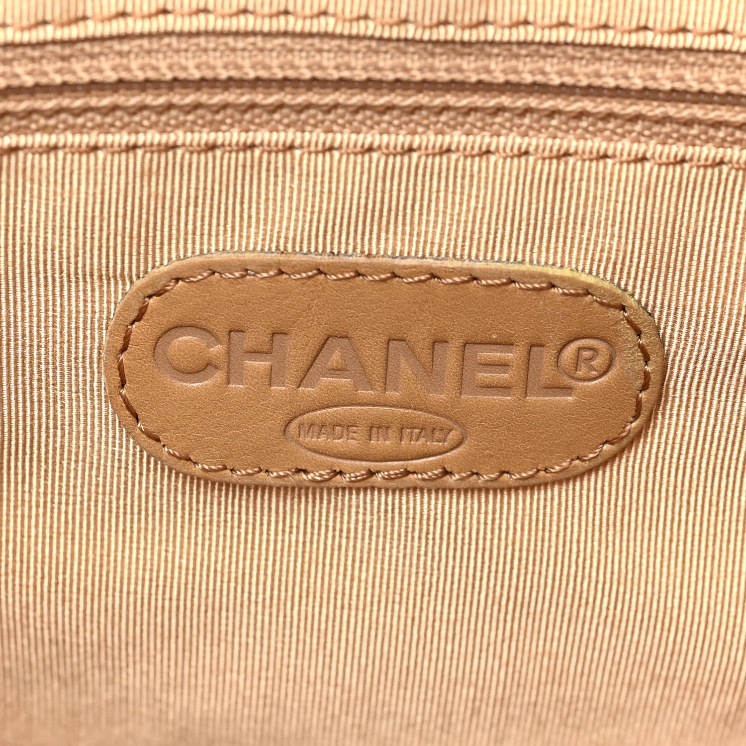 Chanel Calfskin Wild Stitch Top Handle Bag Beige 5 of 6