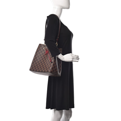 Louis Vuitton Damier Ebene Neonoe MM Cherry Berry 2 of 10