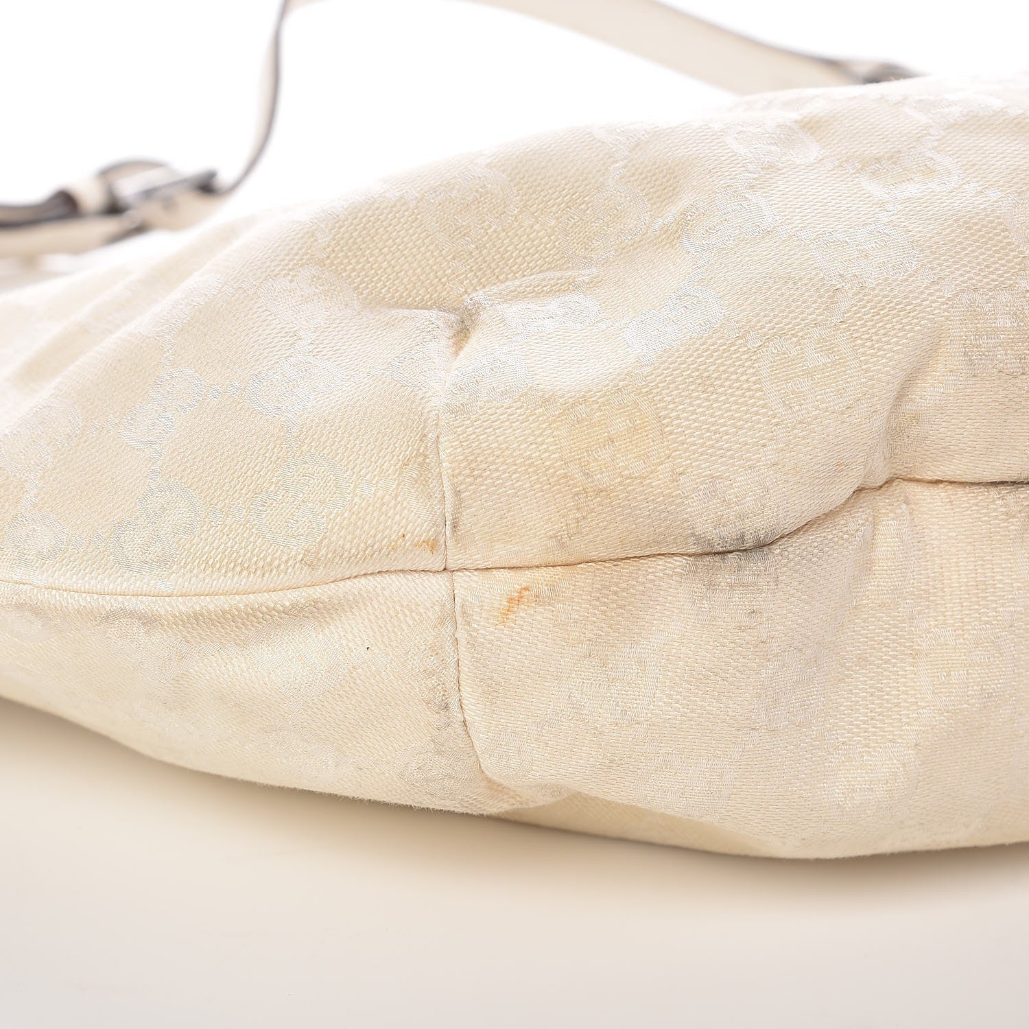 Gucci Monogram Half Moon Hobo White 14 of 16