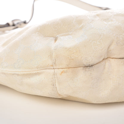 Gucci Monogram Half Moon Hobo White 14 of 16