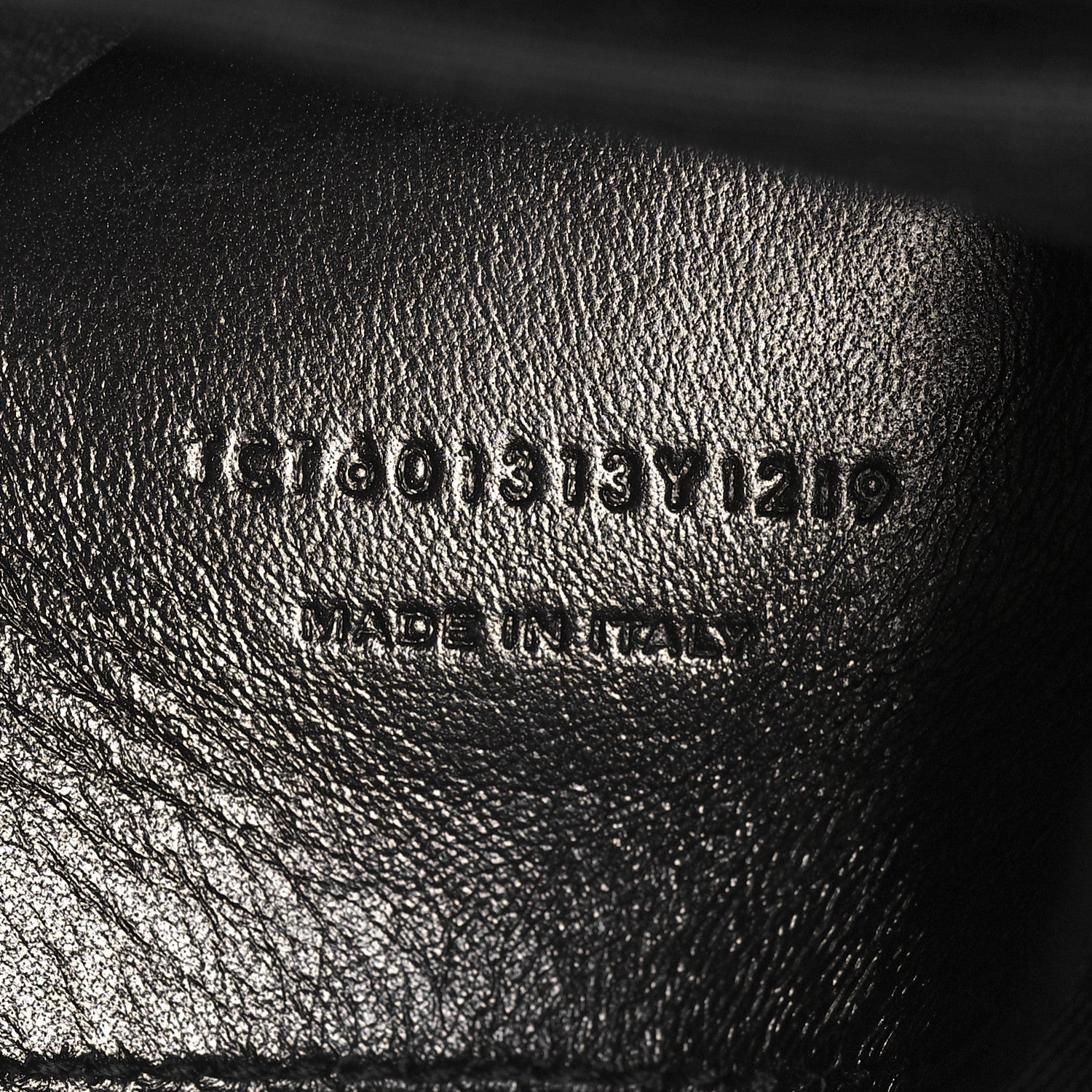 Saint Laurent Calfskin Crocodile Embossed West Hollywood Monogram Fold Over Clutch Black 7 of 10