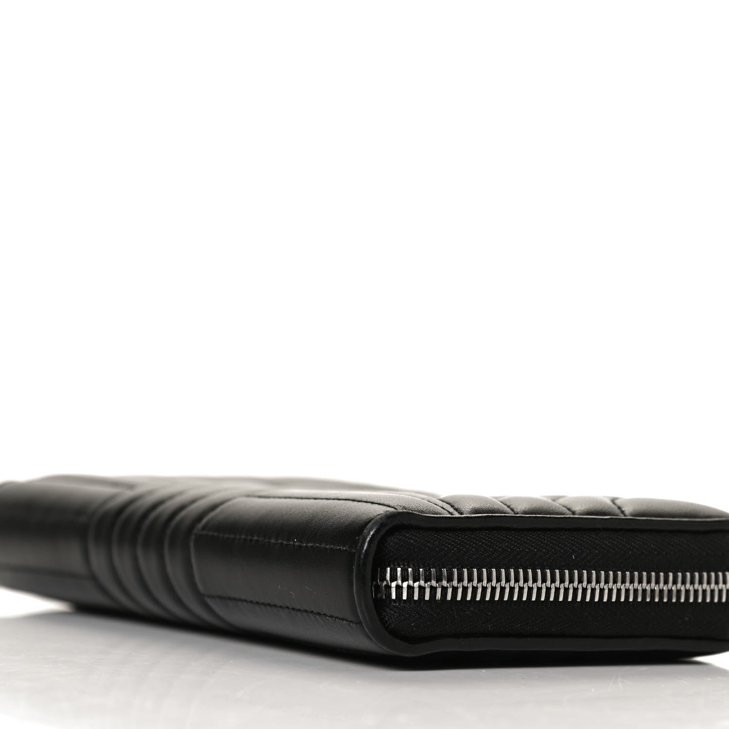 Prada Soft Calfskin Diagramme Zip Around Wallet Black 9 of 13