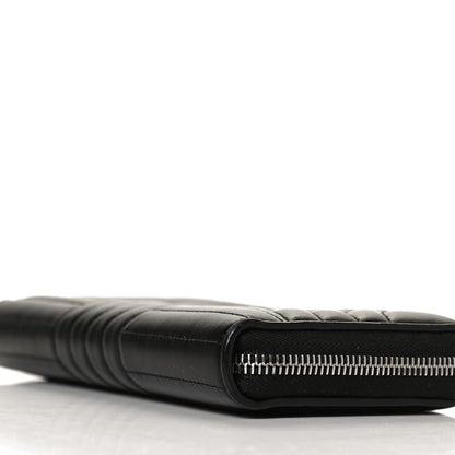 Prada Soft Calfskin Diagramme Zip Around Wallet Black 9 of 13