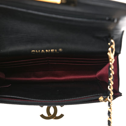 Chanel Lambskin Quilted Golden Class Wallet on Chain WOC Black 5 of 14