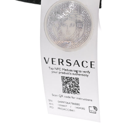 Fendi X VERSACE Canvas Fendace Logo Large Shopping Tote Black 6 of 12