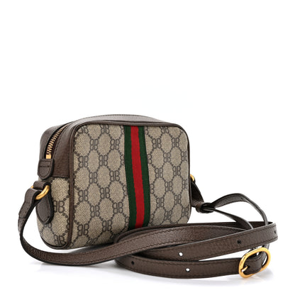Gucci X BB Supreme Monogram Web Mini Ophidia Shoulder Bag Beige New Acero 3 of 12