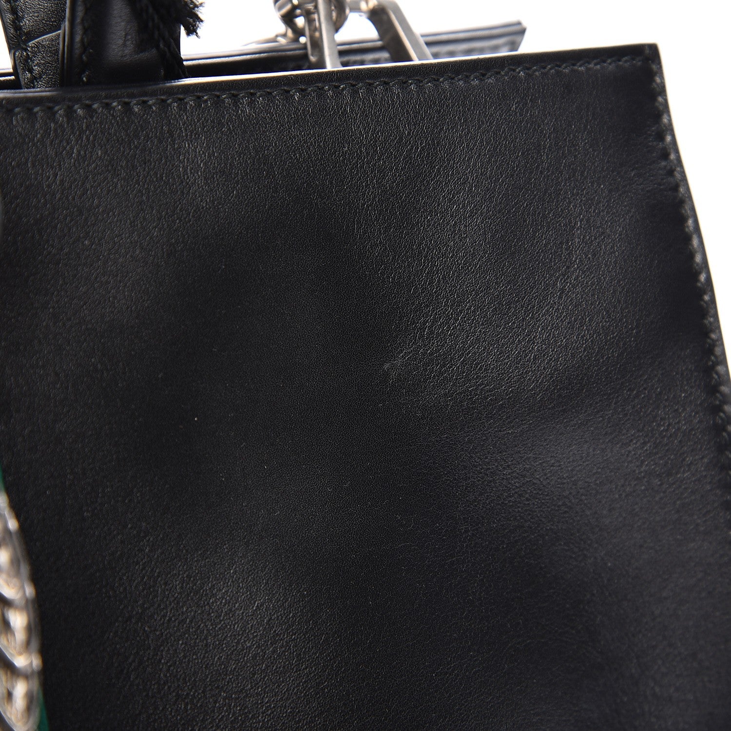 Gucci Calfskin Web Stripe Large Dionysus Tote Bag Black 8 of 8