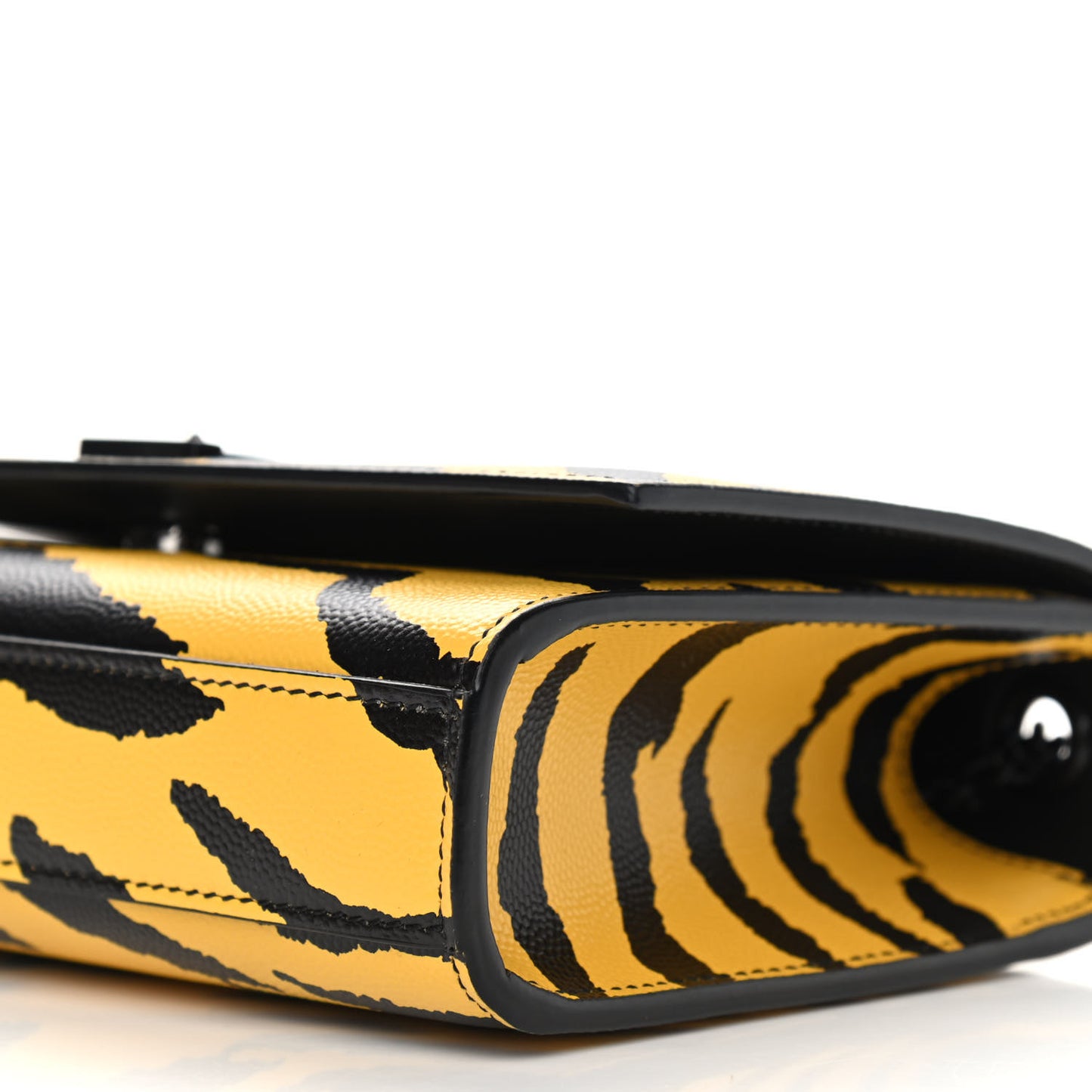 Grain De Poudre Zebra Print Small Classic Monogram Kate Satchel Yellow