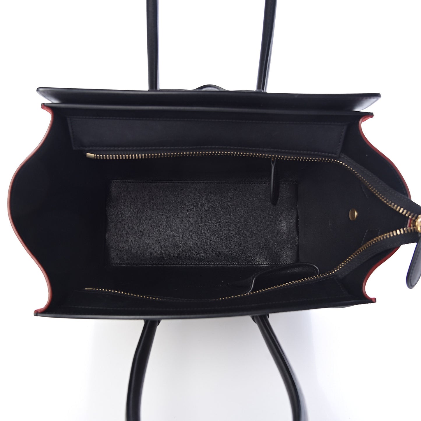 Drummed Calfskin Nubuck Tri-color Micro Luggage Natural