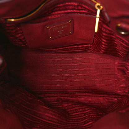 Prada Vitello Daino Tote Rosso 5 of 15