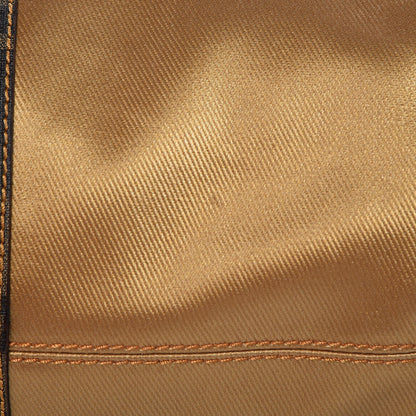 Fendi Zucca Zucchino Spalmati Mixed Media Boston Gold Mogano Panna 9 of 10