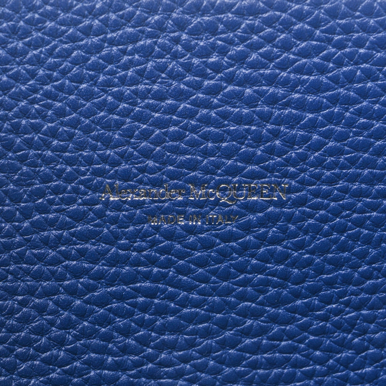 Alexander McQueen Grained Calfskin Medium Edge Tote Blue 6 of 9