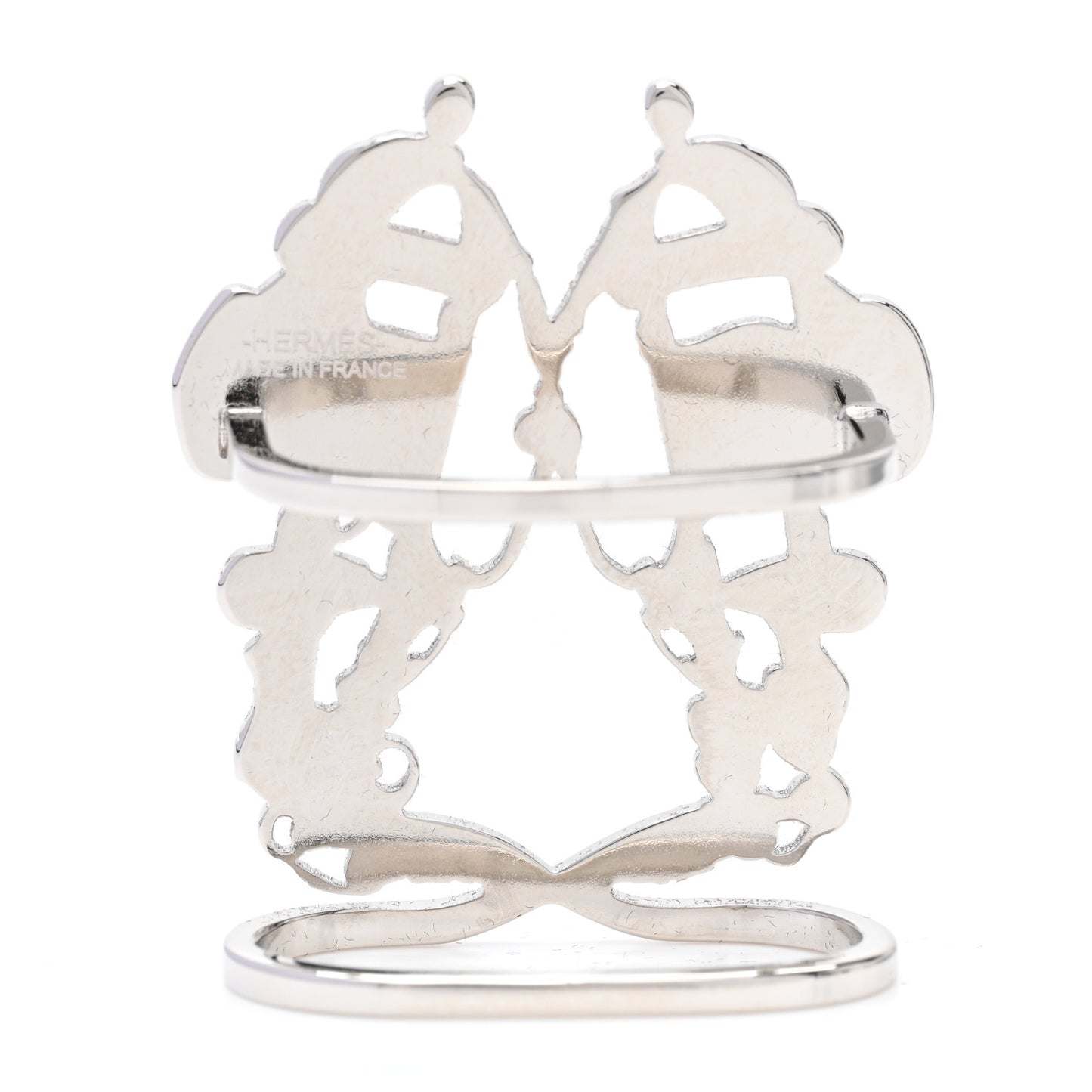 Palladium Plated Brass Brides de Gala Scarf 70 Ring