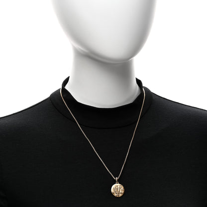 David Yurman 18K Yellow Gold Diamond Virgo Amulet Pendant Necklace 2 of 5