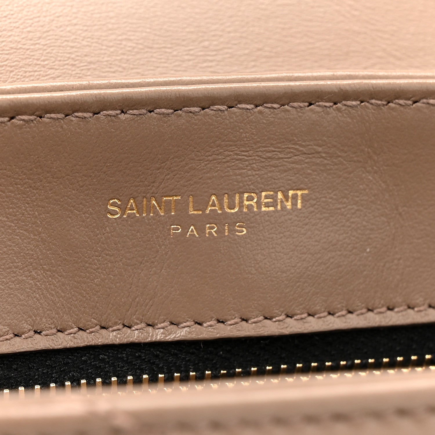 Saint Laurent Calfskin Y Quilted Monogram Toy Loulou Crossbody Bag Taupe 9 of 12