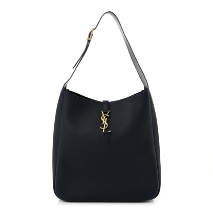 Saint Laurent Supple Calfskin Large Le 5 A 7 Soft Hobo Dark Notte 1 of 11