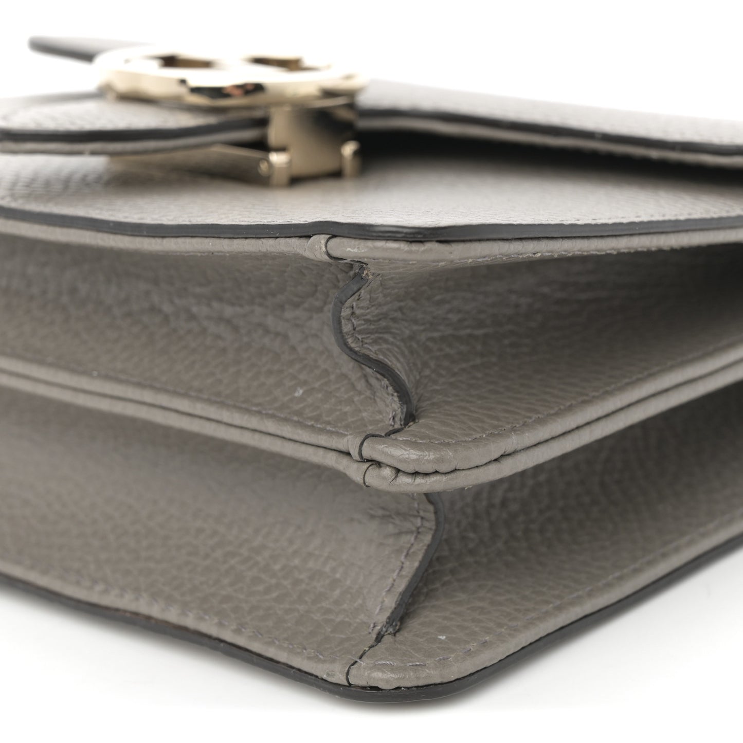 Dollar Calfskin Small Interlocking G Shoulder Bag Loess