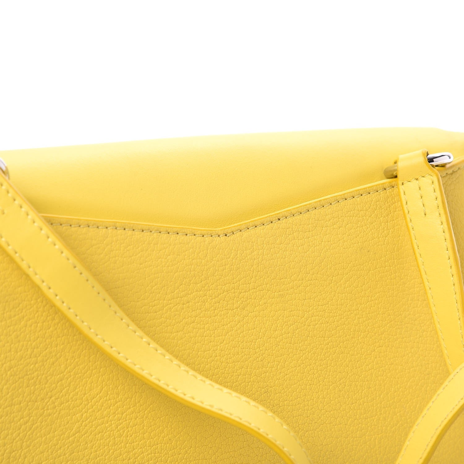 Givenchy Calfskin Goatskin Duetto Crossbody Bag Yellow 9 of 13