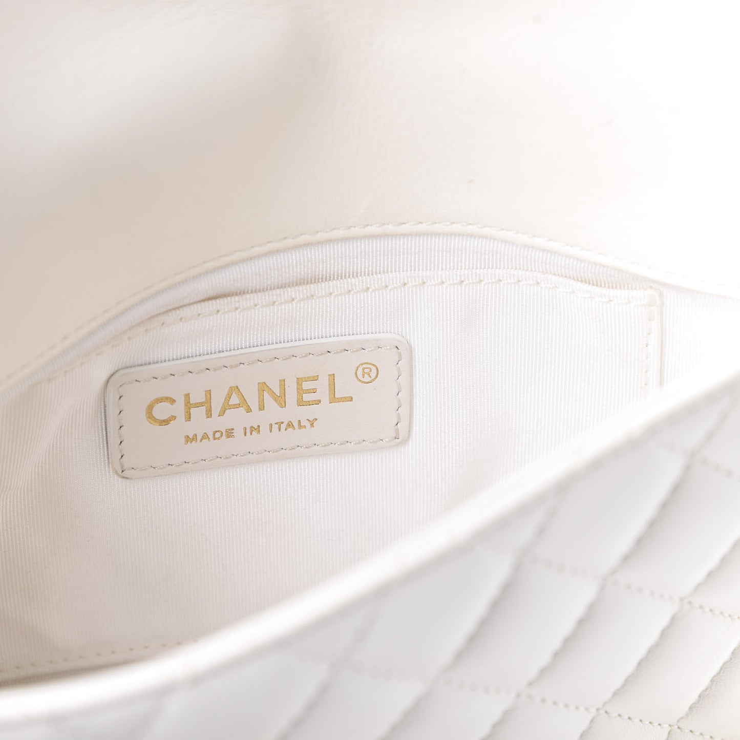 Lambskin Quilted Side Packs White