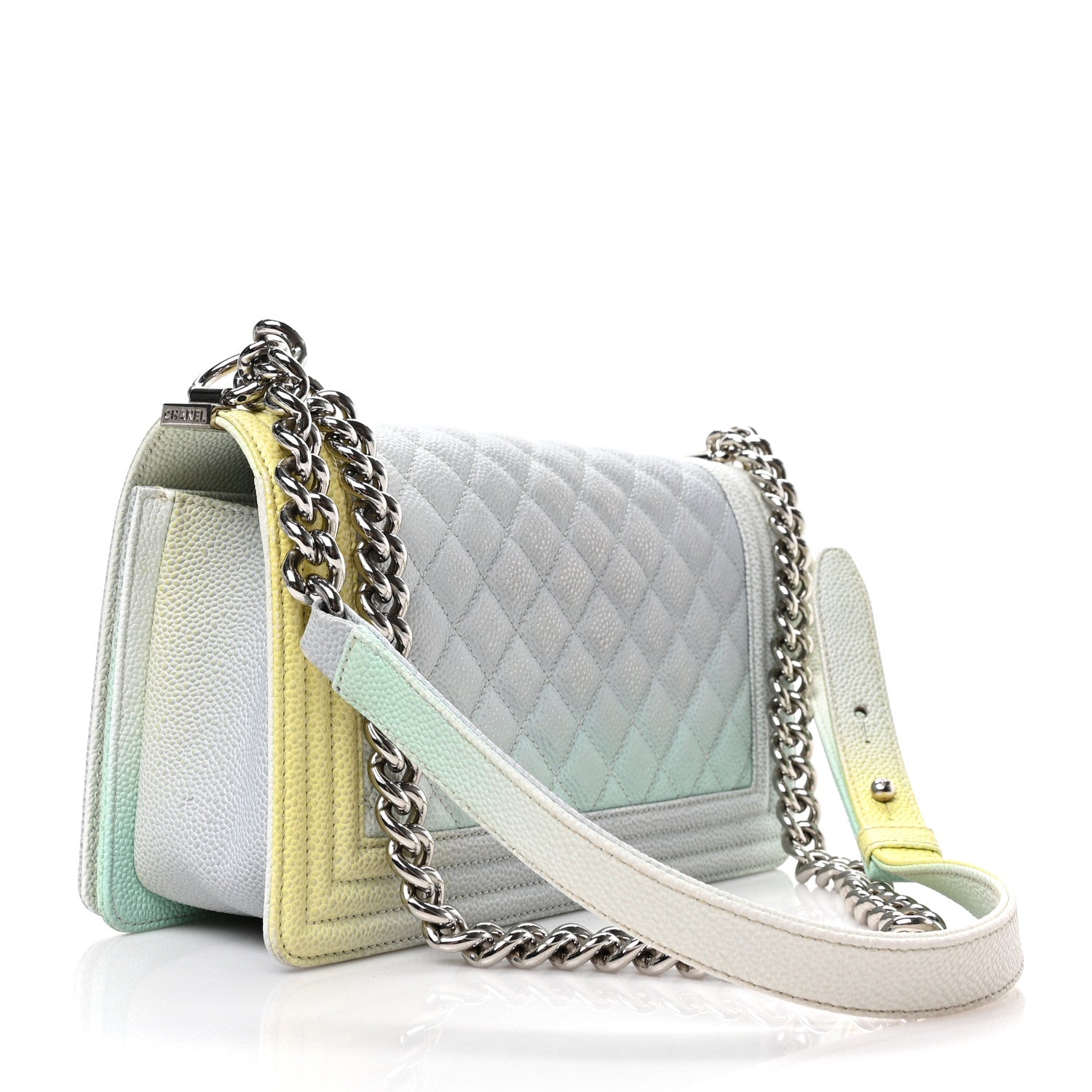 Chanel Caviar Quilted Medium Cuba Rainbow Boy Flap Multicolor 3 of 10