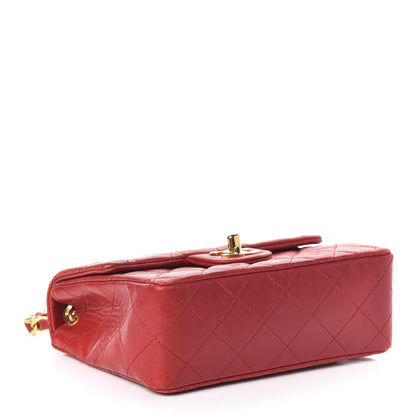 Chanel Lambskin Quilted Mini Square Flap Red 4 of 10