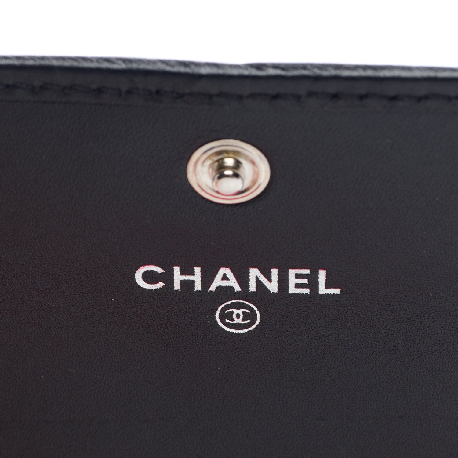 Chanel Calfskin Quilted Cambon Business Card Holder Black 6 of 8