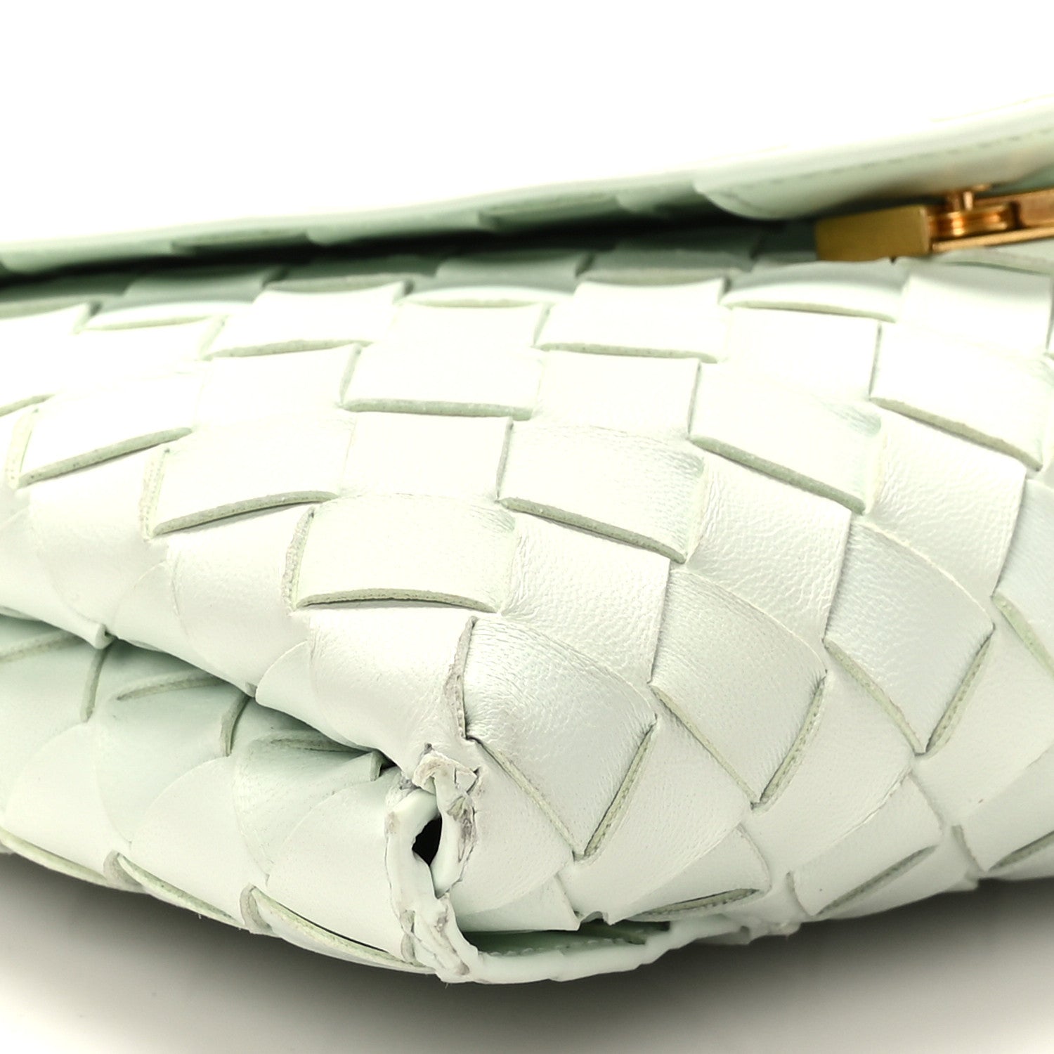 Bottega Veneta Nappa Intrecciato Origami Chain Crossbody Glacier 7 of 8