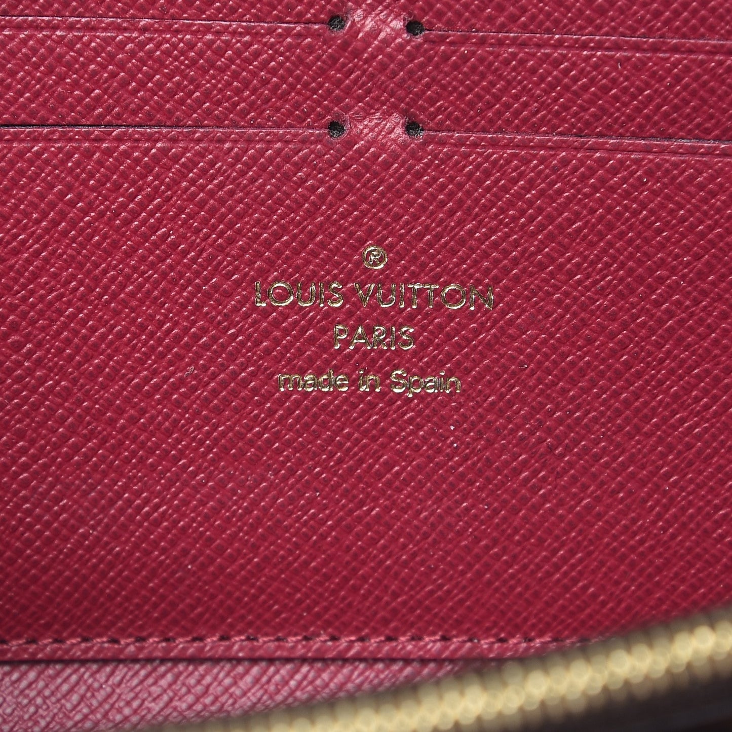 Monogram Clemence Wallet Fuchsia