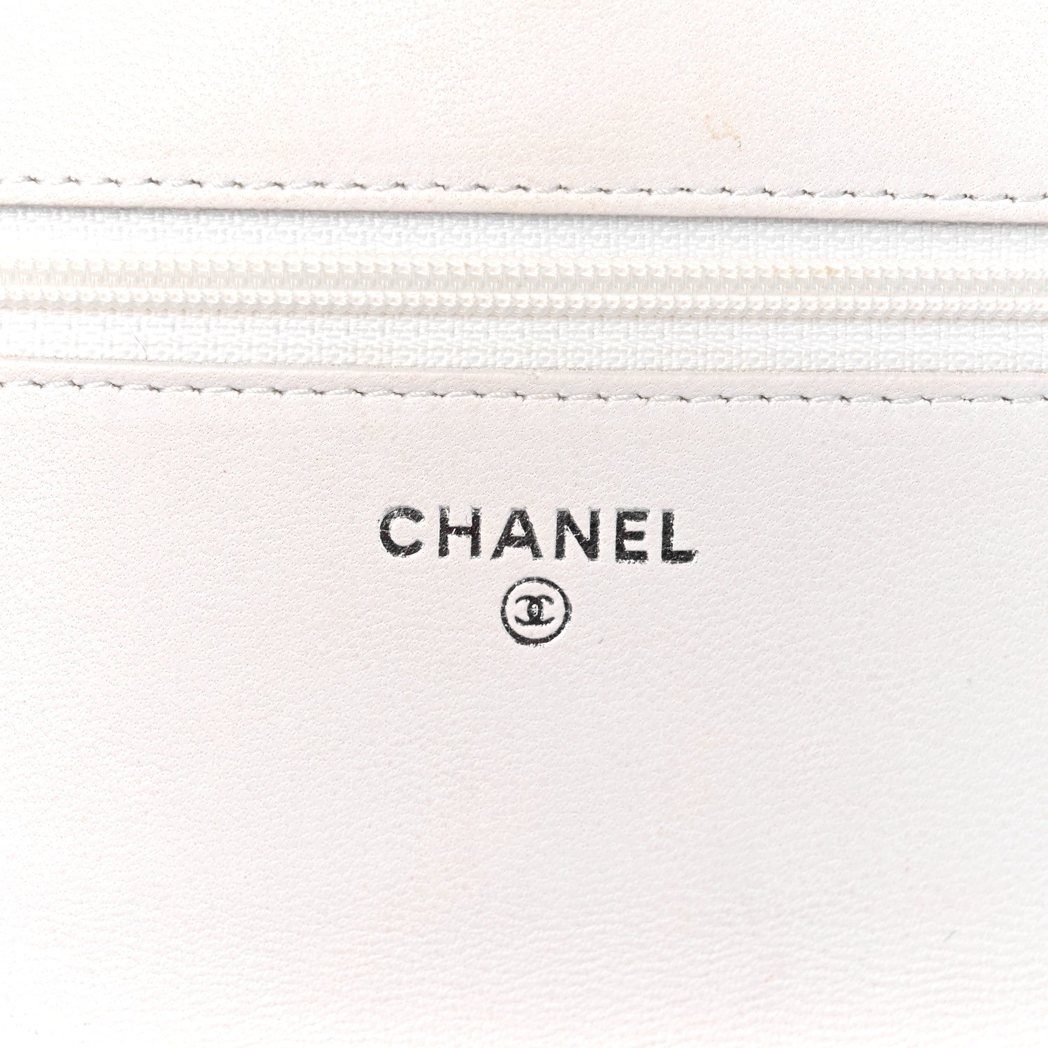 Chanel Tweed Quilted Wallet on Chain WOC White 6 of 11