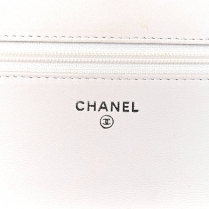 Chanel Tweed Quilted Wallet on Chain WOC White 6 of 11