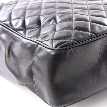 Chanel Lambskin Quilted Shopping Tote Black 7 of 12