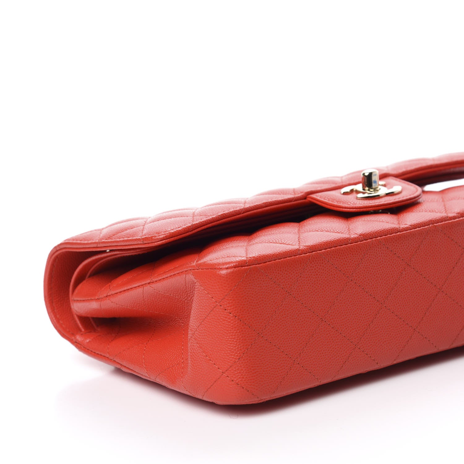 Chanel Caviar Quilted Medium Double Flap Red 6 of 11