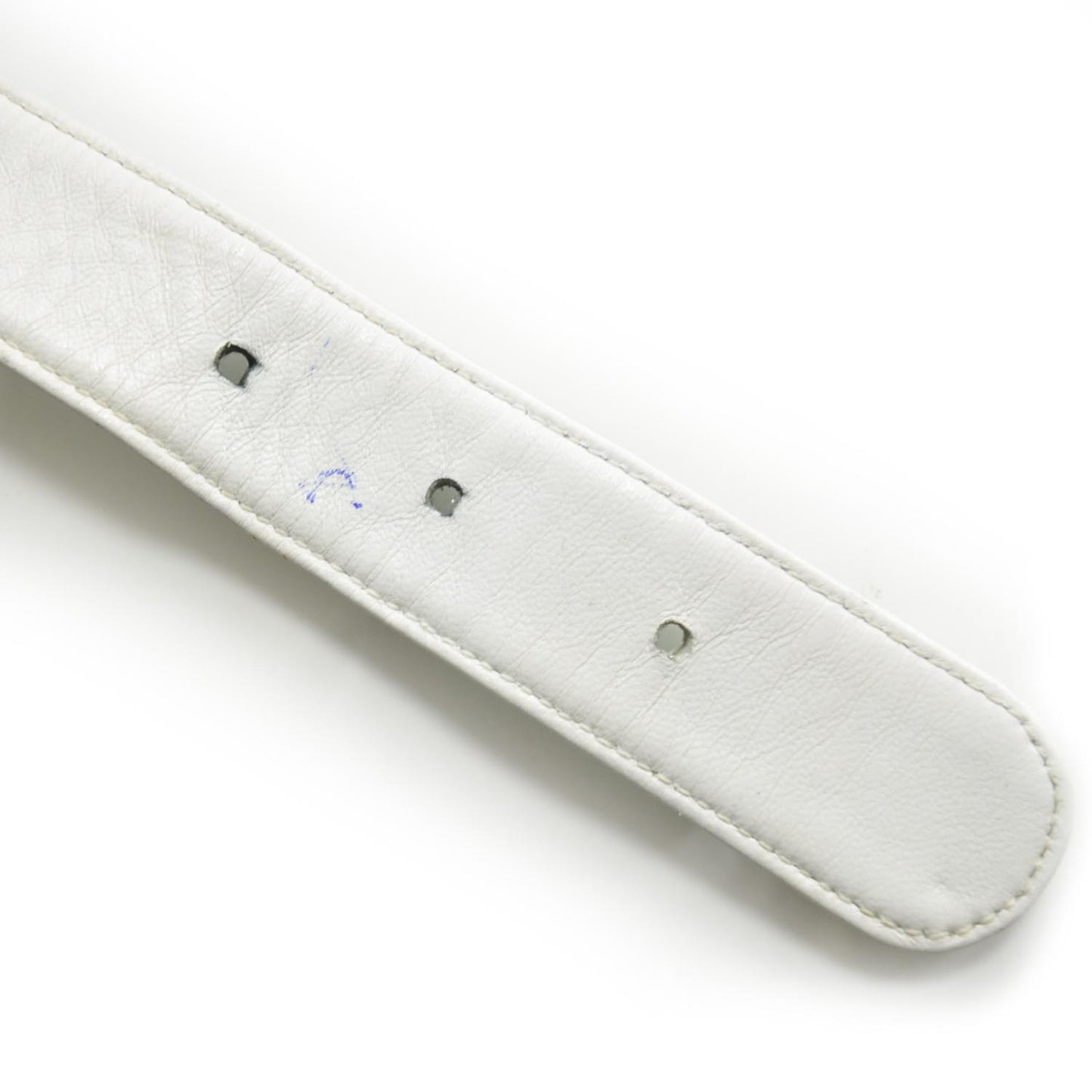 Lambskin Flap Waist Belt Bag White 75 30
