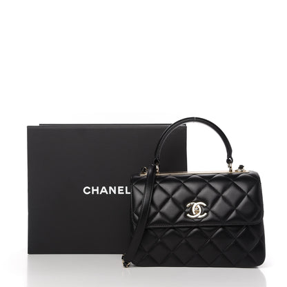 Chanel Lambskin Quilted Small Trendy CC Dual Handle Flap Bag Black 11 of 11